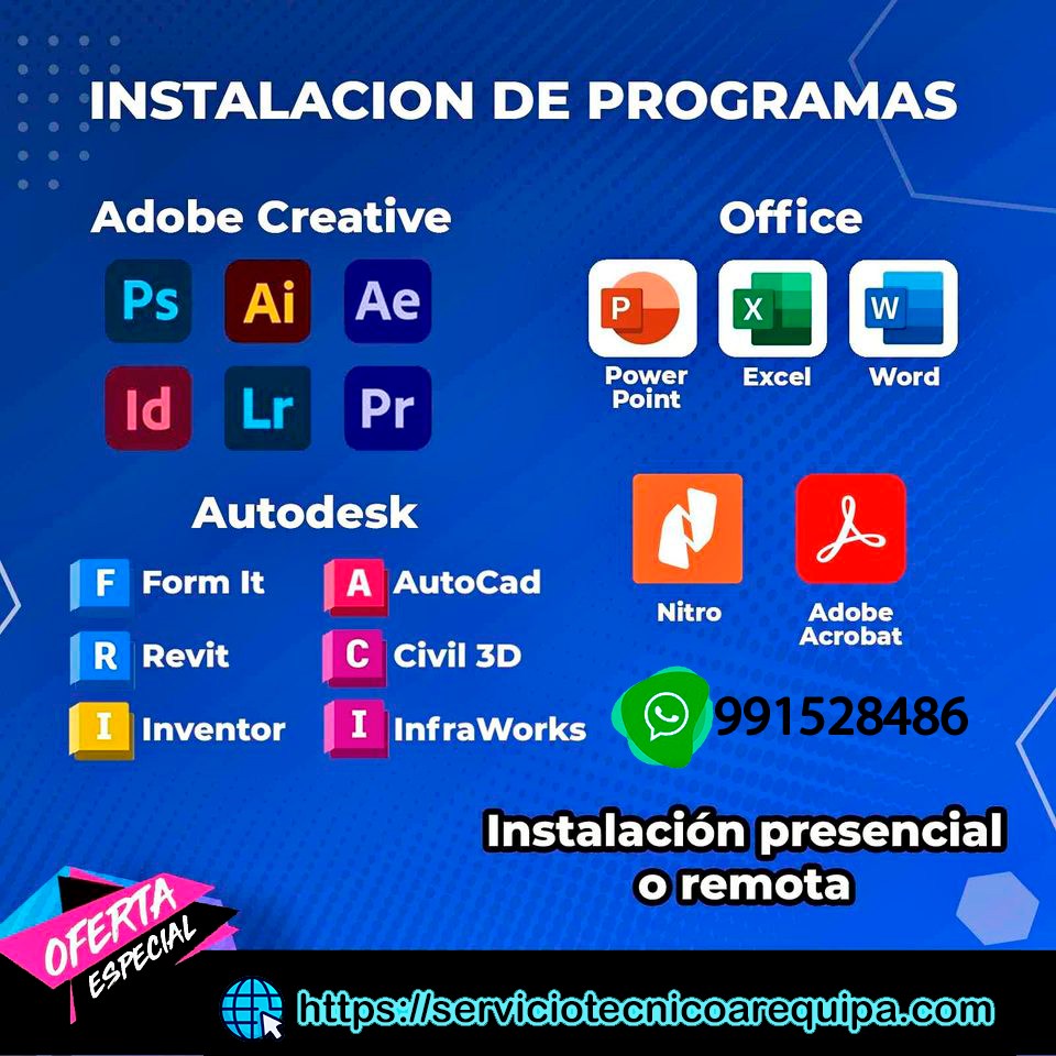 ✅🖥️📞INSTALACION DE PROGRAMAS✅🖥️📞